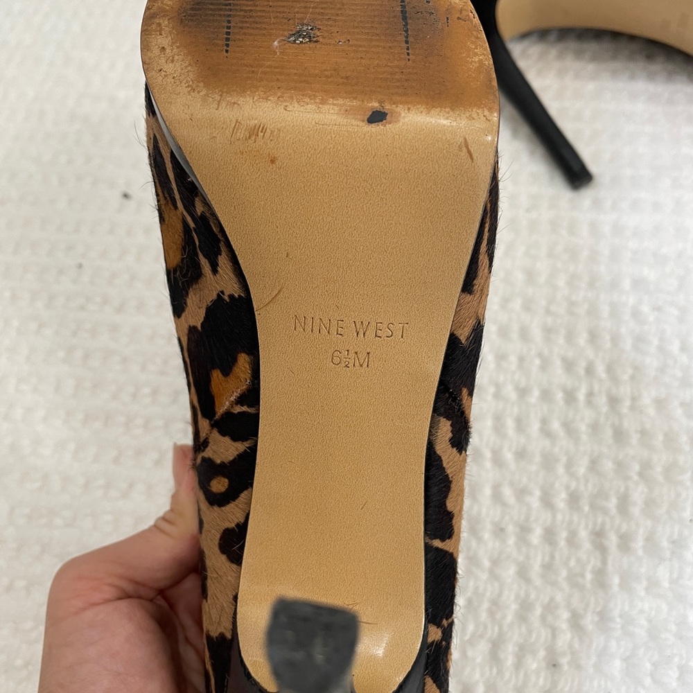 Nine West Leopard Print Booties, Size6.5 - image 8